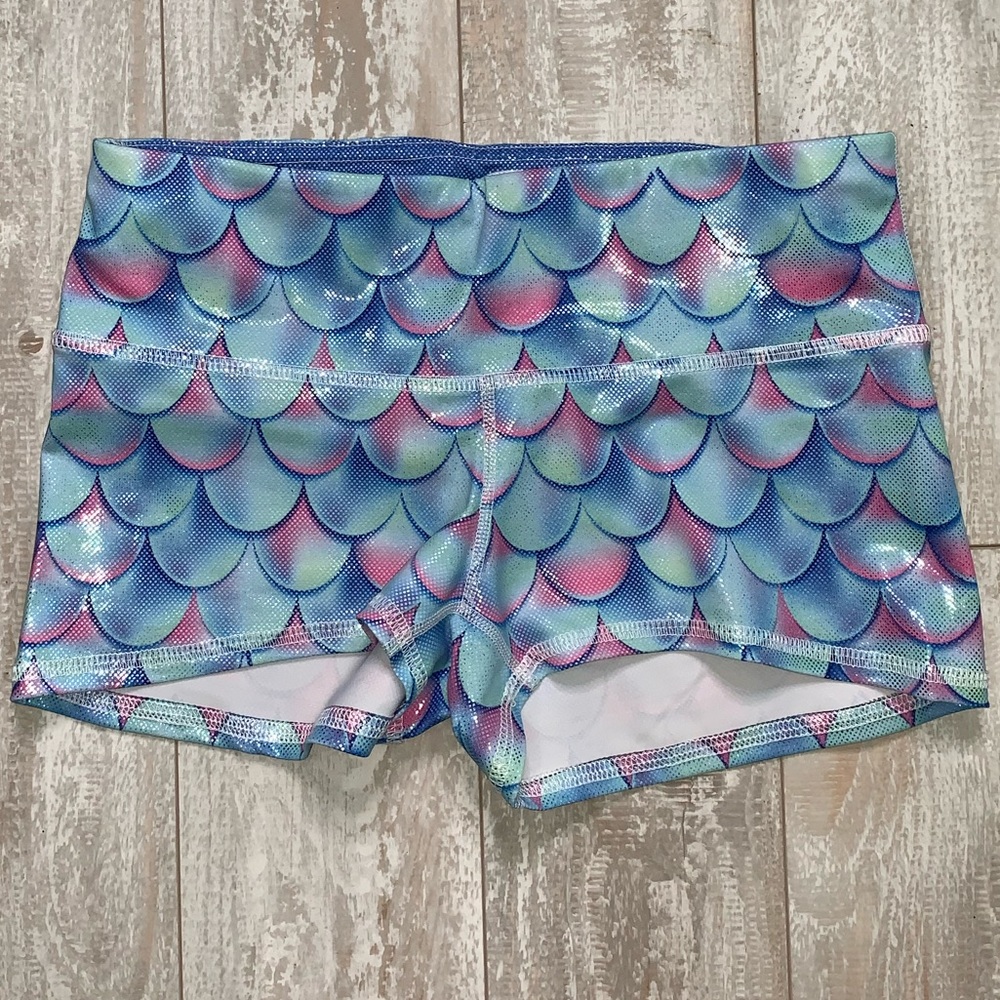 Shiny mermaid shorts